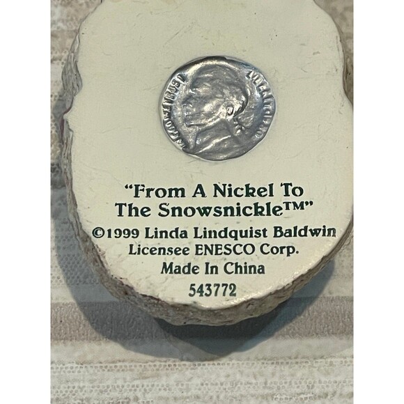 1999 Snowsnickel brooch, pen, and earrings set from a nickel to the snowsnickel - Picture 8 of 11